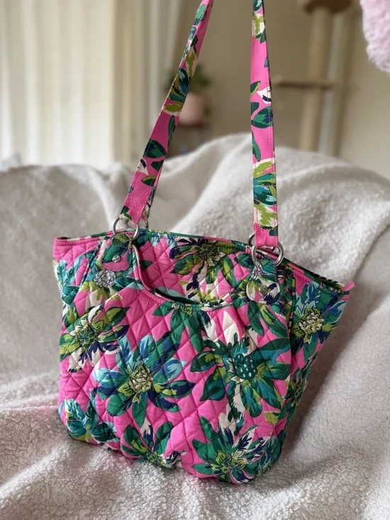 Y2K Vintage Vera Bradley Tropical Paradise Glenna Shoulder Bag Limited Release! - Picture 2 of 11